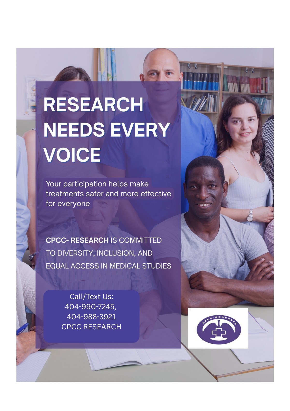 Be part of something bigger — Clinical research depends on community volunteers